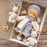 Selina – Handgefertigte Baumwoll-Waldorf-Puppe für Kreatives Spielen