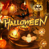 Halloween Deko Beleuchtung – LED Kürbis & Geister Lichterkette für Party