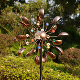 Solarbetriebene Glaskugel Windmühle – zauberhafte Dekoration