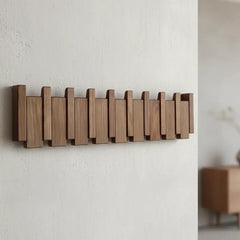 Piano-Garderobenhaken HarmonyCoat – Kreativer Holz-Wandhaken für Flur und Eingangsbereich