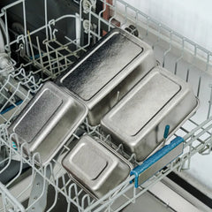TitanPure 99,7% Reintitan Brotdose mit Glasfenster-Silikondeckel - 1000ml & 1250ml