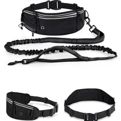 Joggingleine Hund – Hands-Free Hundeleine mit Bauchgurt, elastische Laufleine für Joggen, Laufen & Spaziergänge