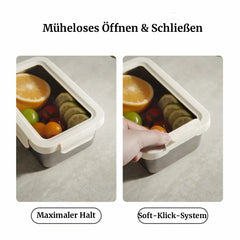 TitanPure 99,7% Reintitan Brotdose mit 4-fach Klickverschluss - 1000ml & 1250ml