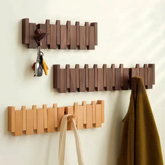 Piano-Garderobenhaken HarmonyCoat – Kreativer Holz-Wandhaken für Flur und Eingangsbereich