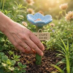 Handgemachte Bienenblüten Deluxe – 5er-Set, wetterfester Resinguss