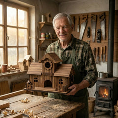 Bezauberndes Vogelhaus aus Holz