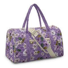 Gesteppte Hippie Reisetasche Damen, Retro Blumen Weekender