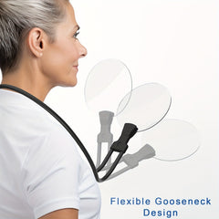5X Vergrößerungsglas Pro – Hands-Free verstellbare Nackenlupe für Senioren und Menschen mit Sehschwäche – Perfekt zum Lesen, Nähen, Basteln und Prüfen