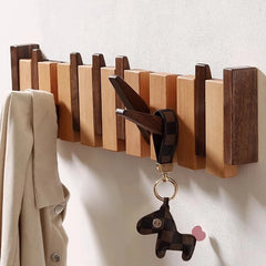 Piano-Garderobenhaken HarmonyCoat – Kreativer Holz-Wandhaken für Flur und Eingangsbereich
