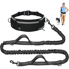 Joggingleine Hund – Hands-Free Hundeleine mit Bauchgurt, elastische Laufleine für Joggen, Laufen & Spaziergänge