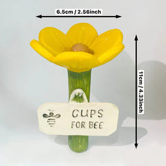 Handgemachte Bienenblüten Deluxe – 5er-Set, wetterfester Resinguss