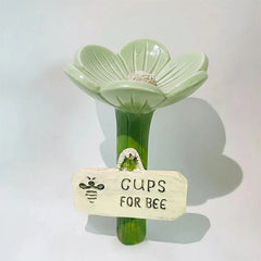 Handgemachte Bienenblüten Deluxe – 5er-Set, wetterfester Resinguss
