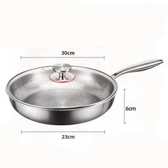 TitanPur – Beschichtungsfreie Titanpfanne 30cm mit Deckel | Physikalisch antihaftend & PFAS-frei
