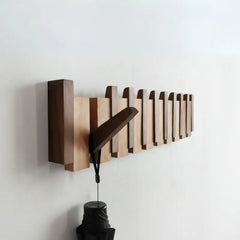Piano-Garderobenhaken HarmonyCoat – Kreativer Holz-Wandhaken für Flur und Eingangsbereich
