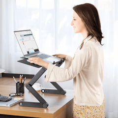 FLEXSTAND 360 – Laptopständer – Ergonomisch & höhenverstellbar für gesunde Haltung beim Arbeiten