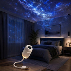 LED-Sternenhimmel – Dimmbarer Galaxy Projektor mit Nachtlicht