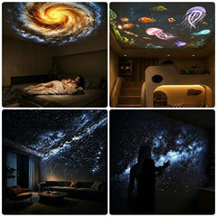 LED-Sternenhimmel – Dimmbarer Galaxy Projektor mit Nachtlicht