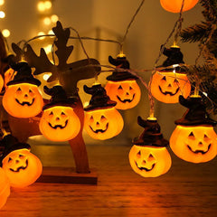 Halloween Deko Beleuchtung – LED Kürbis & Geister Lichterkette für Party