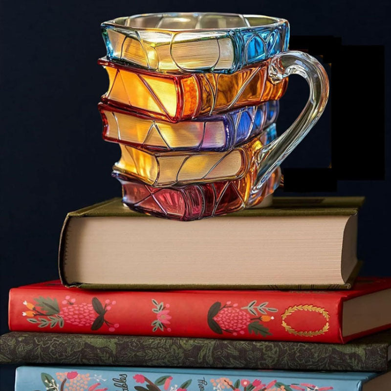 Handgemachte 3D Leseglück-Tasse