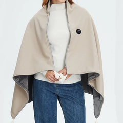 USB-Wärmedecke für Schultern & Rücken – Tragbare Heizdecke mit 3 Heizstufen, Weicher Stoff, Ideal für Winter & Büro