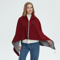 USB-Wärmedecke für Schultern & Rücken – Tragbare Heizdecke mit 3 Heizstufen, Weicher Stoff, Ideal für Winter & Büro