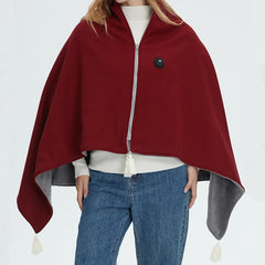 USB-Wärmedecke für Schultern & Rücken – Tragbare Heizdecke mit 3 Heizstufen, Weicher Stoff, Ideal für Winter & Büro