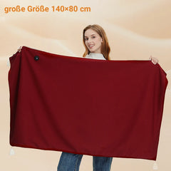 USB-Wärmedecke für Schultern & Rücken – Tragbare Heizdecke mit 3 Heizstufen, Weicher Stoff, Ideal für Winter & Büro