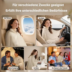 Heizdecke – Elektrische Wärmedecke mit Schulternheizung, 3 Heizstufen, Schnellaufheizung, Waschbar