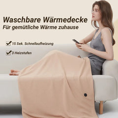 Heizdecke – Elektrische Wärmedecke mit Schulternheizung, 3 Heizstufen, Schnellaufheizung, Waschbar