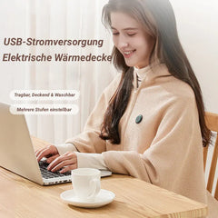 Heizdecke – Elektrische Wärmedecke mit Schulternheizung, 3 Heizstufen, Schnellaufheizung, Waschbar