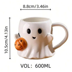Kürbisgeist Tasse - Süßer Geist mit Kürbis - perfekt für Halloween