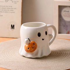 Kürbisgeist Tasse - Süßer Geist mit Kürbis - perfekt für Halloween
