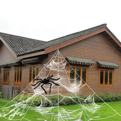 Riesiges Spinnennetz-Set für Außen – Deko für Party & Garten