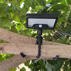 Oktopus Solarleuchte für Außen – Mit Clip & Wandhalterung