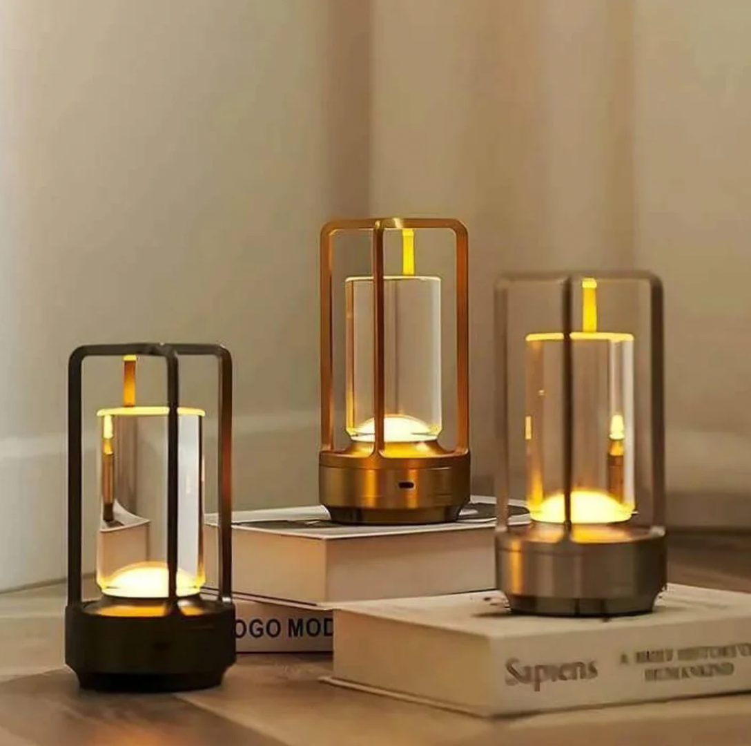 LumiLight Kabellose Tischleuchte - Wasserfest und tragbar - Beleuchtet mit Stil und Dimmfunktion