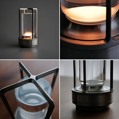 LumiLight Kabellose Tischleuchte - Wasserfest und tragbar - Beleuchtet mit Stil und Dimmfunktion