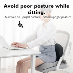 ErgoComfort Ergonomisches Sitzkissen | Druckentlastend & Rutschfest für gesundes Sitzen