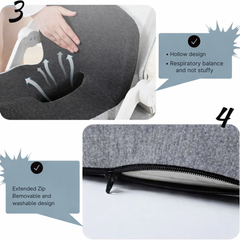ErgoComfort Ergonomisches Sitzkissen | Druckentlastend & Rutschfest für gesundes Sitzen