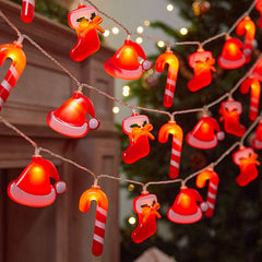 Weihnachts-LED-Lichter – Deko-Hut & Candy-Cane Design für festliche Stimmung