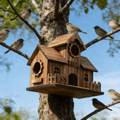 Bezauberndes Vogelhaus aus Holz