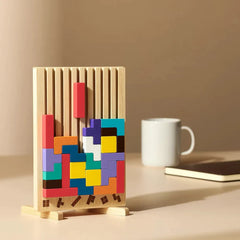 3D-Tetris aus Holz – Ihr Anti-Stress & Fokus-Tool für den Schreibtisch