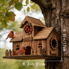 Bezauberndes Vogelhaus aus Holz