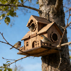 Bezauberndes Vogelhaus aus Holz