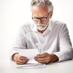 5X Vergrößerungsglas Pro – Hands-Free verstellbare Nackenlupe für Senioren und Menschen mit Sehschwäche – Perfekt zum Lesen, Nähen, Basteln und Prüfen