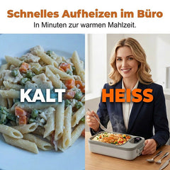 Elektrische Lunchbox mit Selbstheizung kabellos